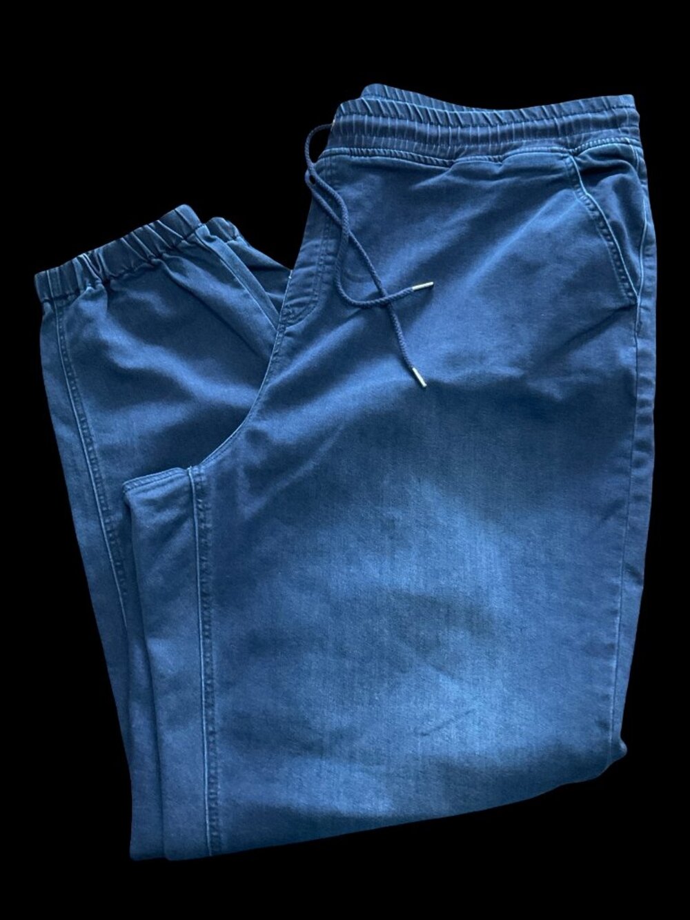 Dark Wash Denim Joggers